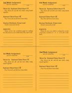 2nd Semester Class Lesson Sheets 