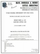 Have Yourself A Merry Little Christmas 