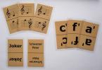 Notenkartenspiel für Stammtöne 