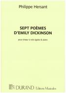 7 Poems d'Emily Dickinson 