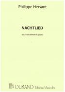 Nachtlied, sur un poeme de Georg Trakl 