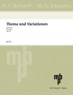 Thema und Variationen fis-Moll op. 72 Standard
