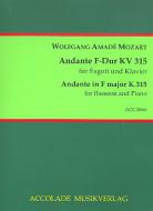 Andante F-Dur KV 315 für Fagott und Klavier 