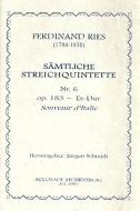 Quintett Nr. 6 Es-Dur op. 184 'Souvenir d'Italie' 