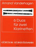 6 Duos für 2 Klarinetten 