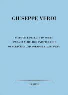 Opera Overtures Prelude Study Score Sinfonie E Preludi da Opere 