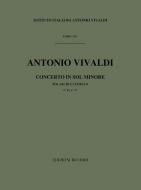 Concerto G Major Strings Basso Continuo RV156 Score Fxi#17 RV156 