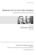 Beloved, Let Us Love One Another 