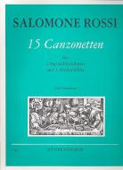 15 Canzonetten aus dem Jahr 1589 