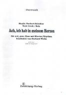 Ach ich hab in meinem Herzen 