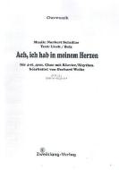 Ach ich hab in meinem Herzen 