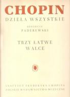 3 Easy Waltzes op. 64 No. 1 + 2, op. posth. 