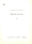 IX Ricercari a tre voci 