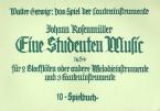 Eine Studentenmusic (Spb 10) 