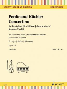Concertino D-Dur op. 15 von Ferdinand Küchler (Download) 