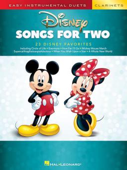 Disney Songs for 2 Clarinets 