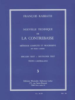 Nouvelle Technique De La Contrebasse Vol. 3