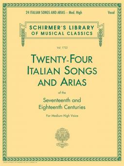 24 Italian Songs And Arias Of The 17th & 18th Century 