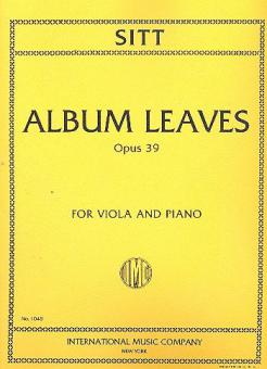 Album Leaves op. 39 von Hans Sitt 