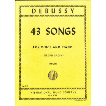 43 Lieder von Claude Debussy 
