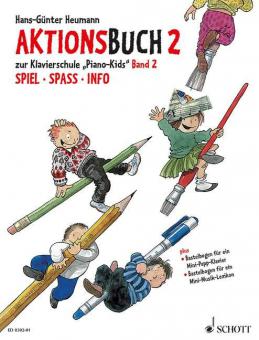 Piano Kids 2 & Aktionsbuch 2 von Hans-Günter Heumann 