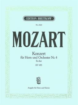 Hornkonzert Es-Dur KV 495 von Wolfgang Amadeus Mozart für Horn und Klavier