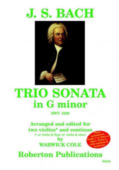 Triosonate in g-Moll BWV 1029 von Johann Sebastian Bach 