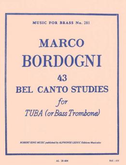 43 Bel Canto Studies von Marco Bordogni für Tuba oder Bassposaune im Alle Noten Shop kaufen