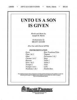 Unto Us A Son Is Given From Journey Of Promises