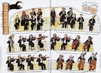 Sinfonieorchester zum Aufklappen 