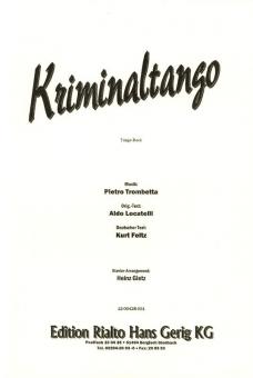 Kriminal-Tango von Piero Trombetta 