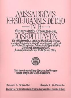 Missa Brevis B-Dur Sancti Johannis de Deo HOB 22/7 (Joseph Haydn) 