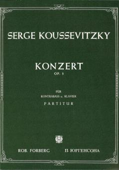 Konzert für Kontrabass und Orchester, op. 3
