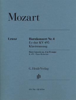 Konzert Nr. 4 Es-Dur KV495 von Wolfgang Amadeus Mozart für Horn und Orchester (mit Es- und F- Stimme)
