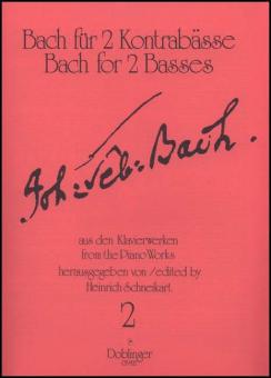 Übungsmusik für 2 Kontrabässe Heft 2