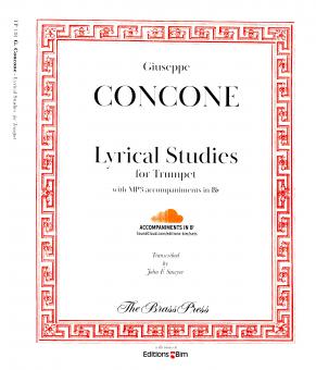 Lyrische Studien von Giuseppe Concone für Trompete mit MP3-Begleitung in B im Alle Noten Shop kaufen