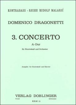 Concerto Nr. 3 A-Dur für Kontrabass und Orchester