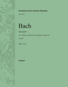 Konzert in a-Moll BWV 1041 von Johann Sebastian Bach für Violine, Streicher und Bc im Alle Noten Shop kaufen (Einzelstimme) - OB5354-VLS