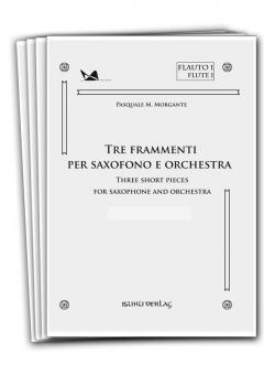 Drei kleine Stücke für Saxophon und Orchester von Pasquale M. Morgante im Alle Noten Shop kaufen (Stimmensatz)