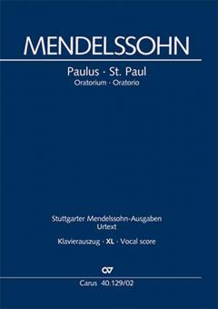 Paulus op. 36 - Klavierauszug, XL im Großdruck, deutsch/englisch von Felix Mendelssohn Bartholdy 