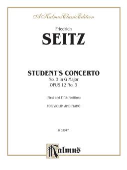 Student's Concerto No. 3 in G Minor, Op. 12 (Piano) 