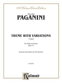 Theme with Variations, Op. 13 (Violin) 
