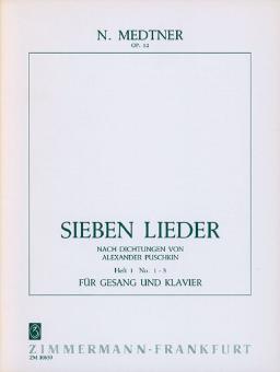 7 Lieder op. 52 Heft 1 