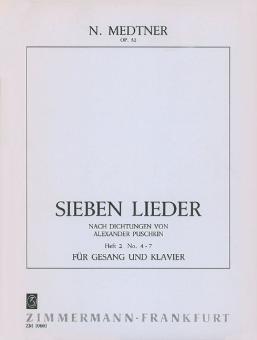 7 Lieder op. 52 Heft 2 