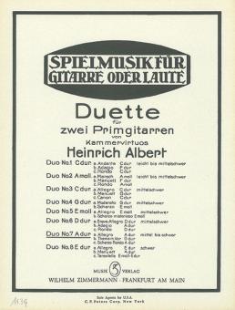 Duett Nr. 7 A-Dur 