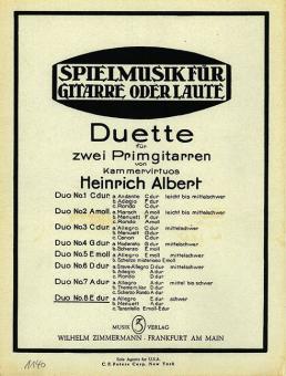 Duett Nr. 8 E-Dur 
