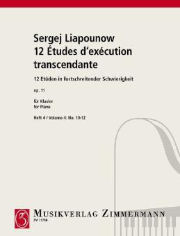12 Études d'exécution transcendante op. 11 Standard