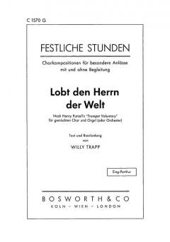 Lobt den Herrn der Welt 