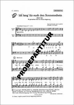 Ich fang für euch den Sonnenschein 