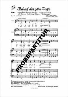 Hoch auf dem gelben Wagen 